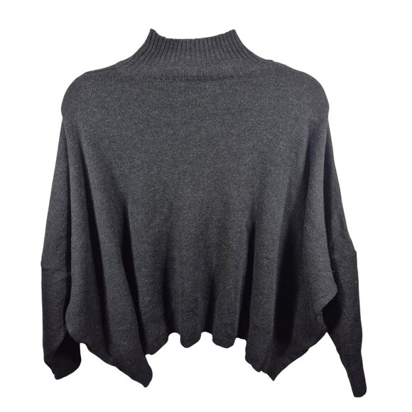 Shirin Guild Sweater Womens OS Gray Wool Drape Jumper Pullover Casual Minimalist - Picture 2 of 9